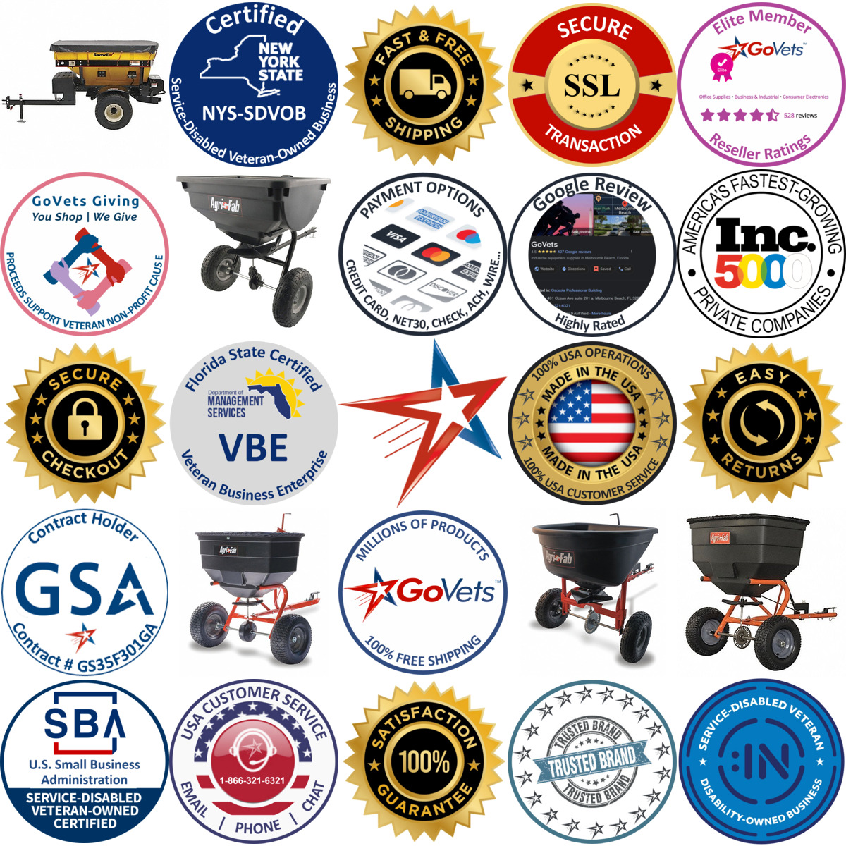 A selection of Tow Behind Spreaders products on GoVets