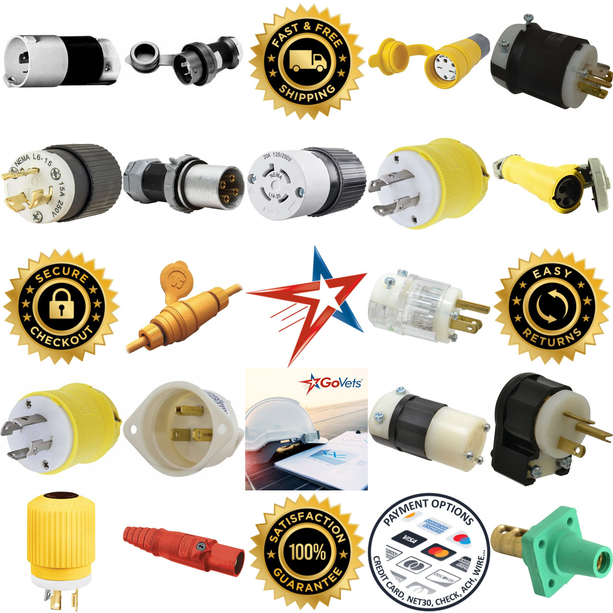 A selection of Electrical Plugs and Connectors products on GoVets