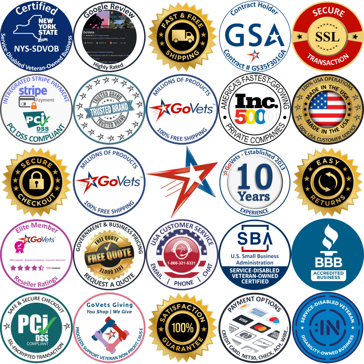 A selection of Barcode Labels products on GoVets