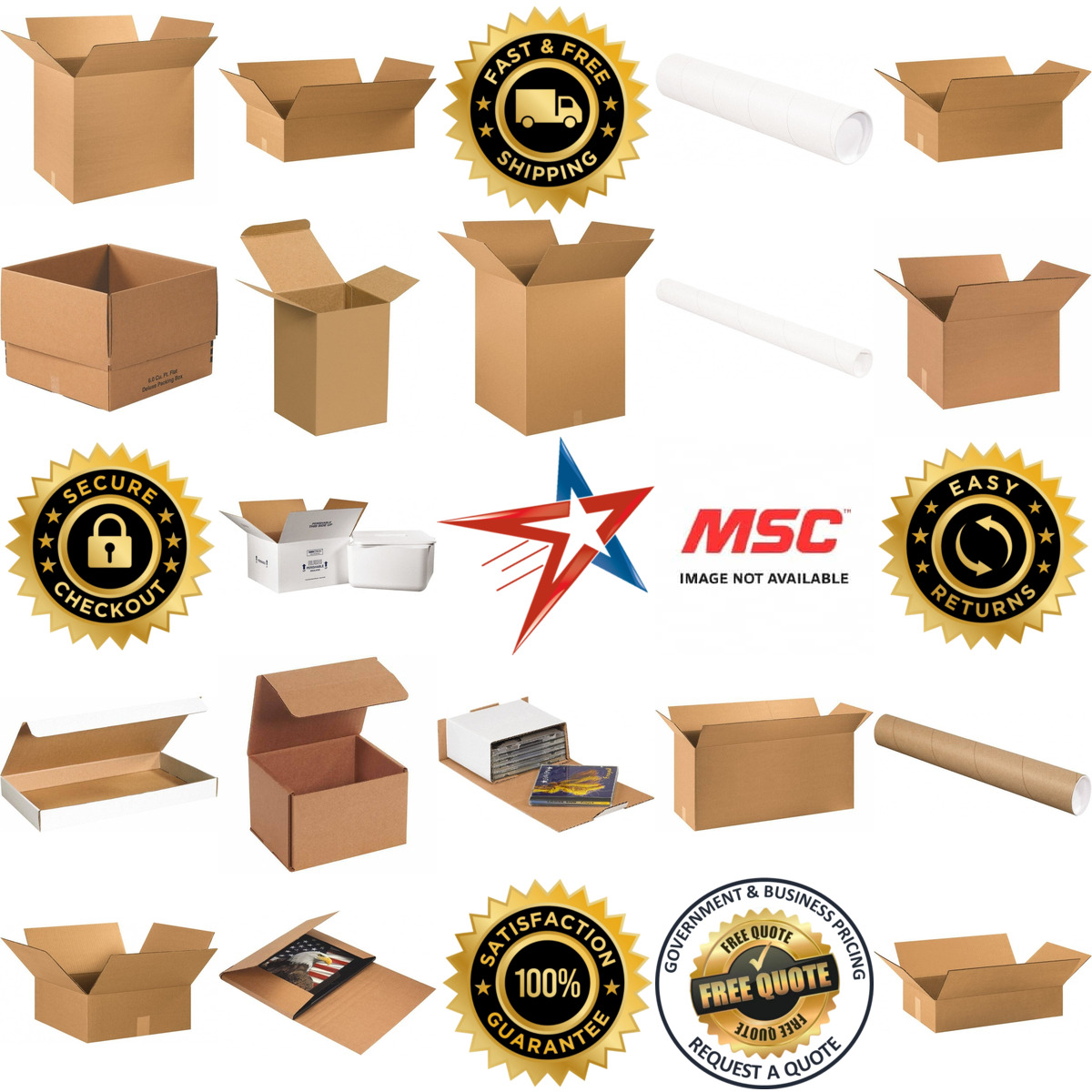 A selection of Boxes and Crush Proof Mailers products on GoVets