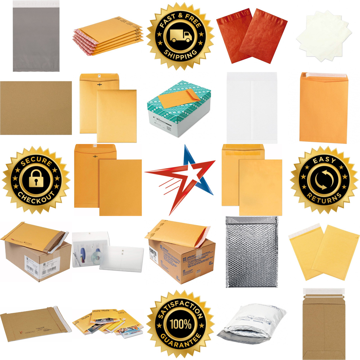 A selection of Mailers Sheets and Envelopes products on GoVets
