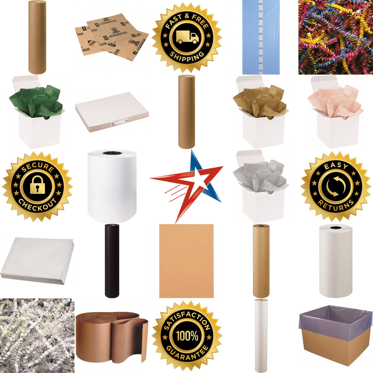 A selection of Packing Papers products on GoVets
