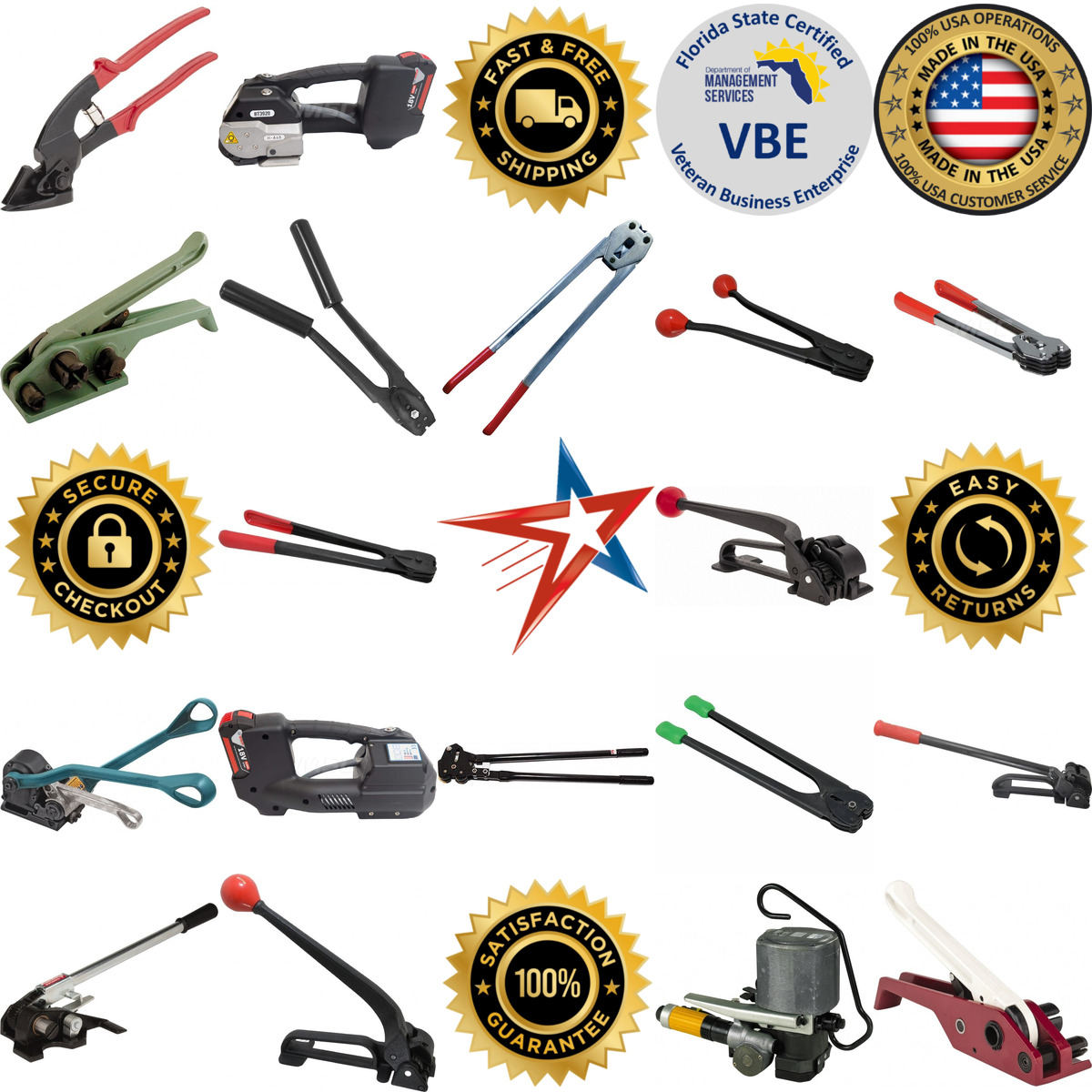 A selection of Strapping Sealers Crimpers and Tensioners products on GoVets