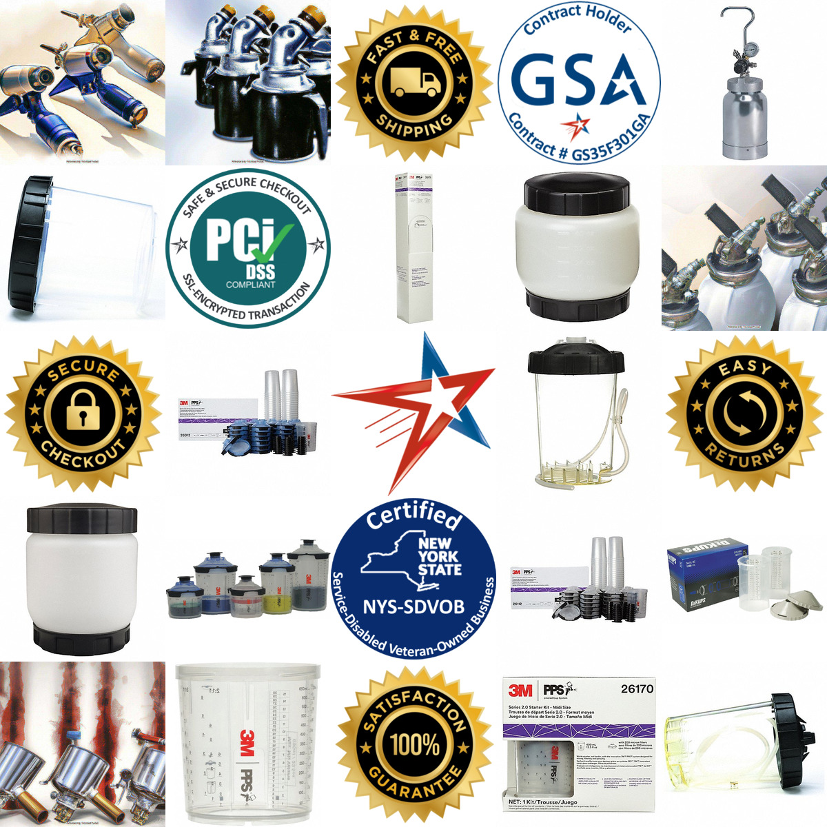 A selection of Spray Gun Cups products on GoVets