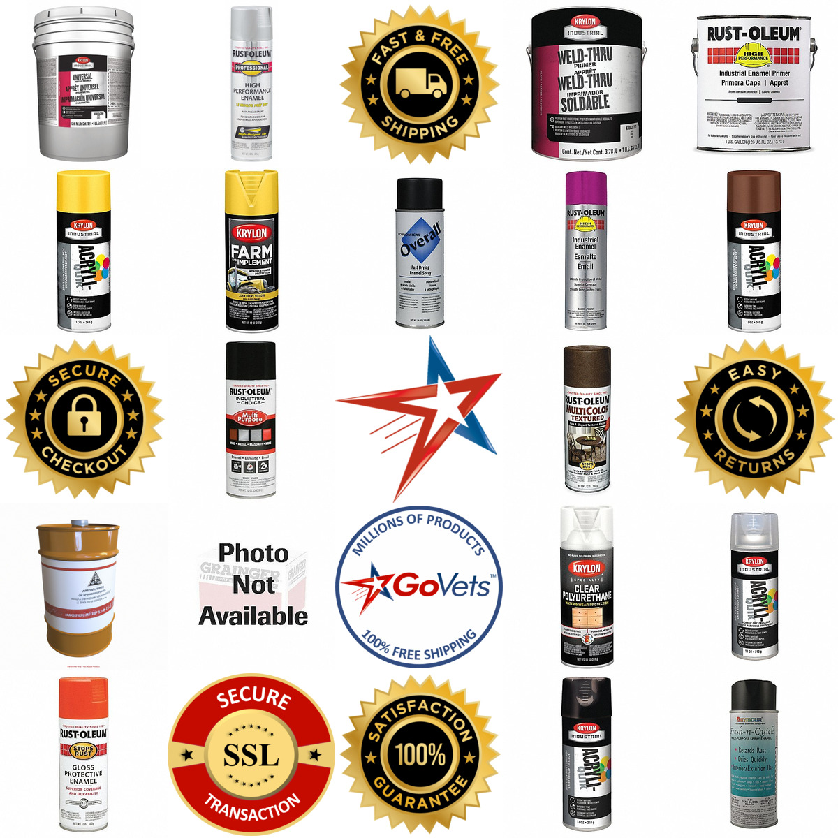 A selection of Spray Paints and Primers products on GoVets