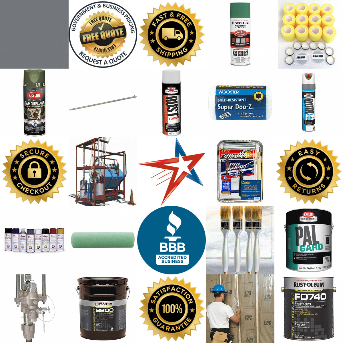 A selection of Paint Equipment and Supplies products on GoVets