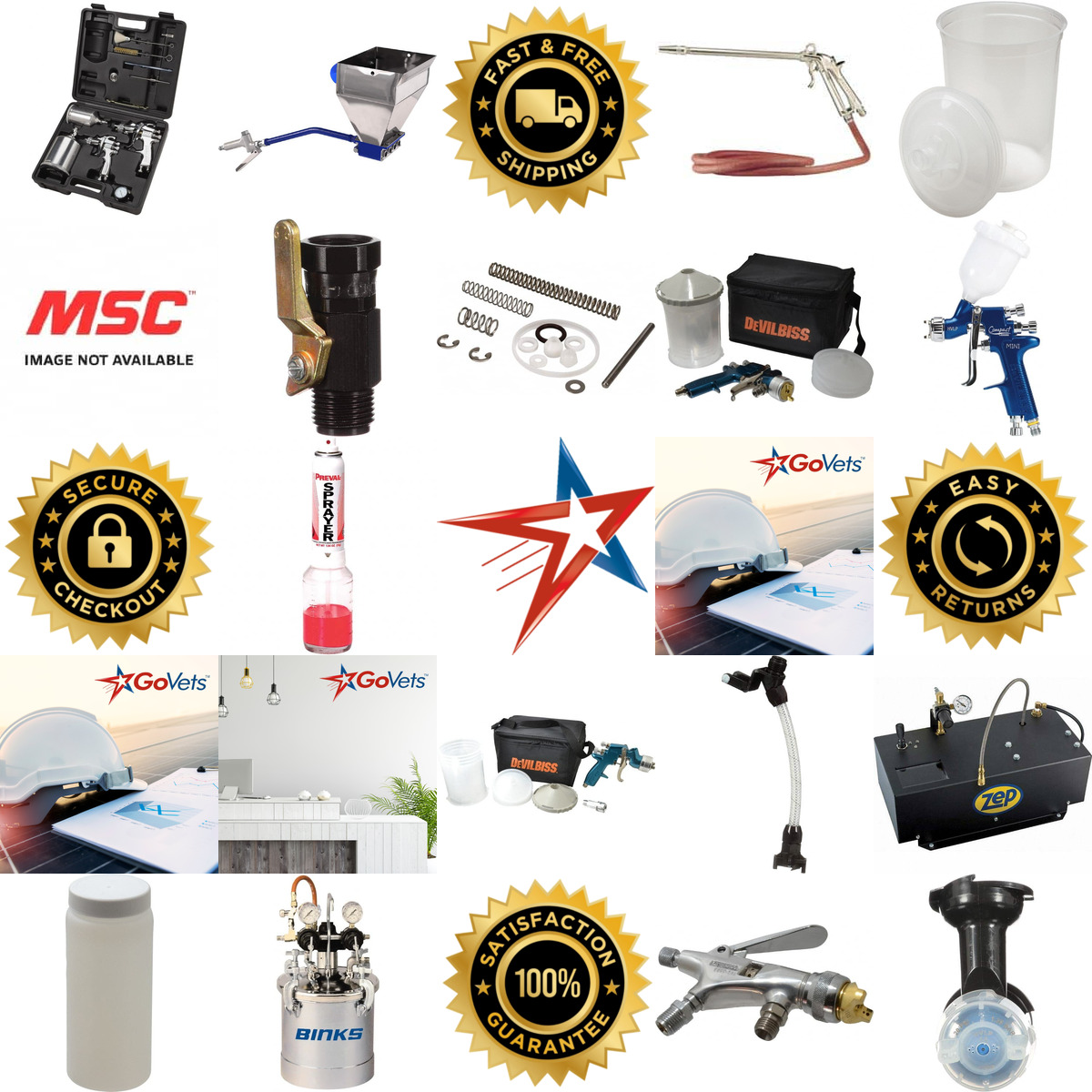 A selection of Paint Sprayers and Accessories products on GoVets