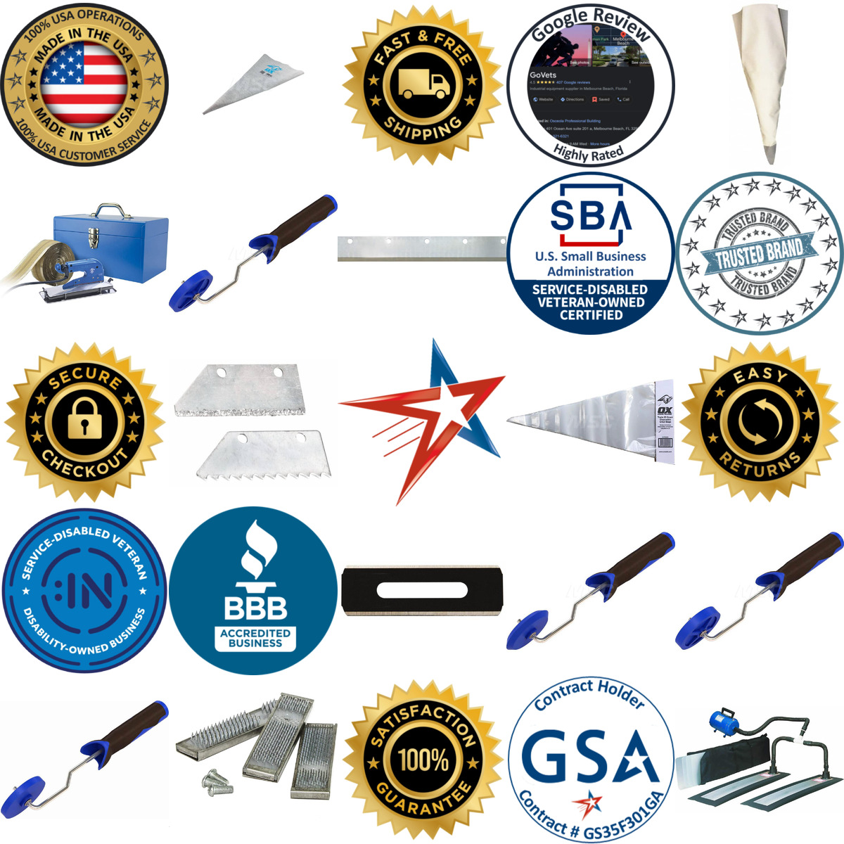 Millions of Products A selection of Carpet and Tile Installation Accessories products on GoVets