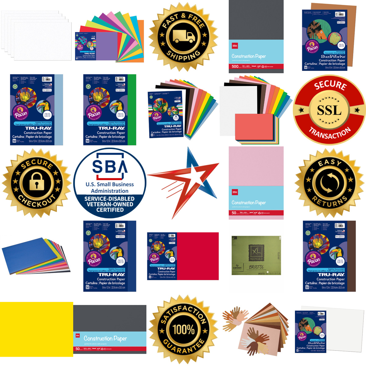 A selection of Construction Paper products on GoVets