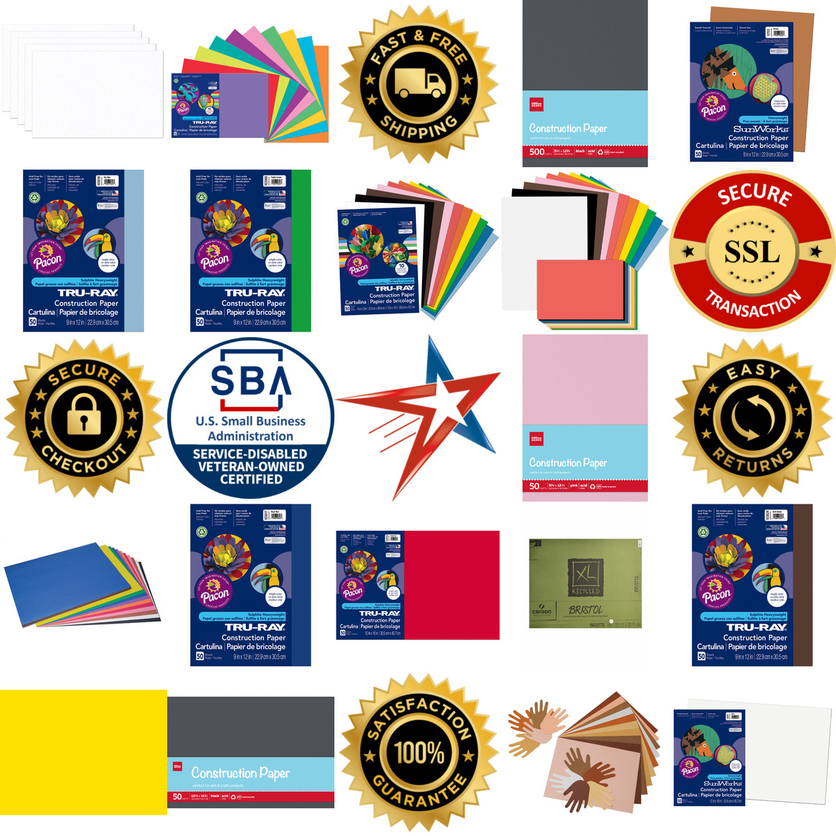 Millions of Products A selection of Construction Paper products on GoVets