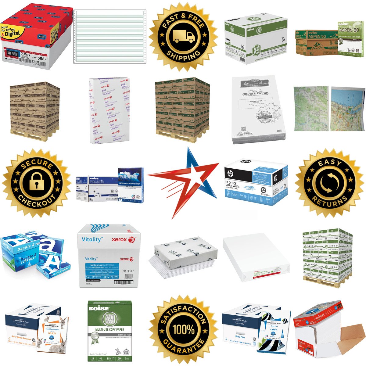 A selection of Copy and Multipurpose Paper products on GoVets