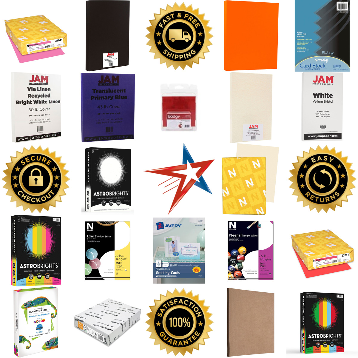 A selection of Cover and Card Stock products on GoVets