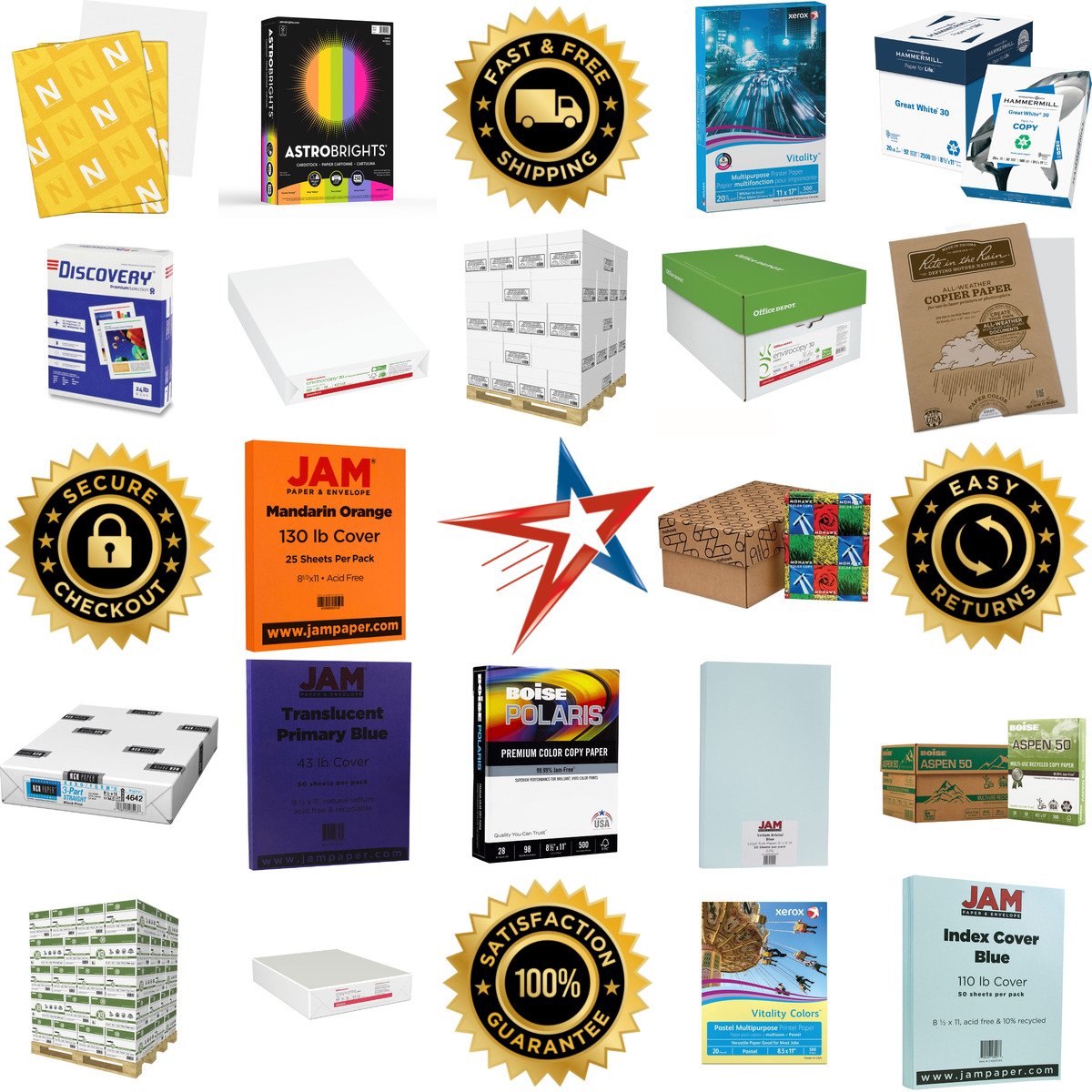 A selection of Copy and Printer Paper products on GoVets