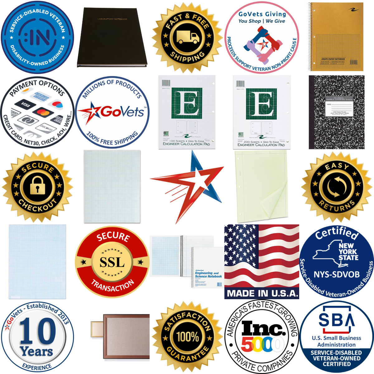 Millions of Products A selection of Data Pads products on GoVets