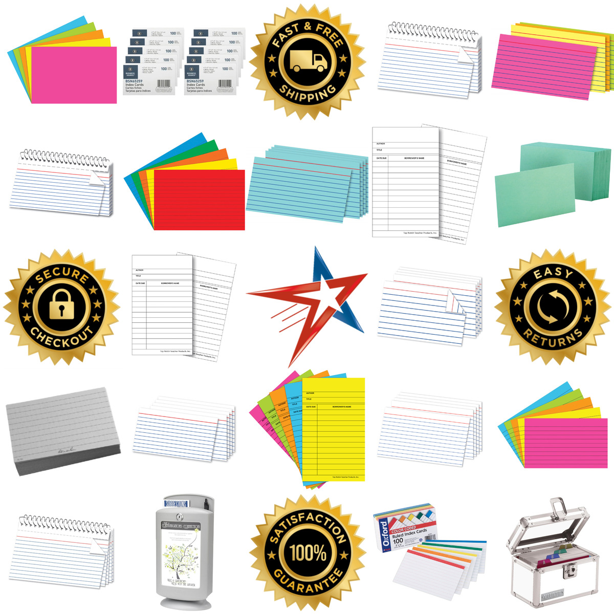 A selection of Index Cards products on GoVets