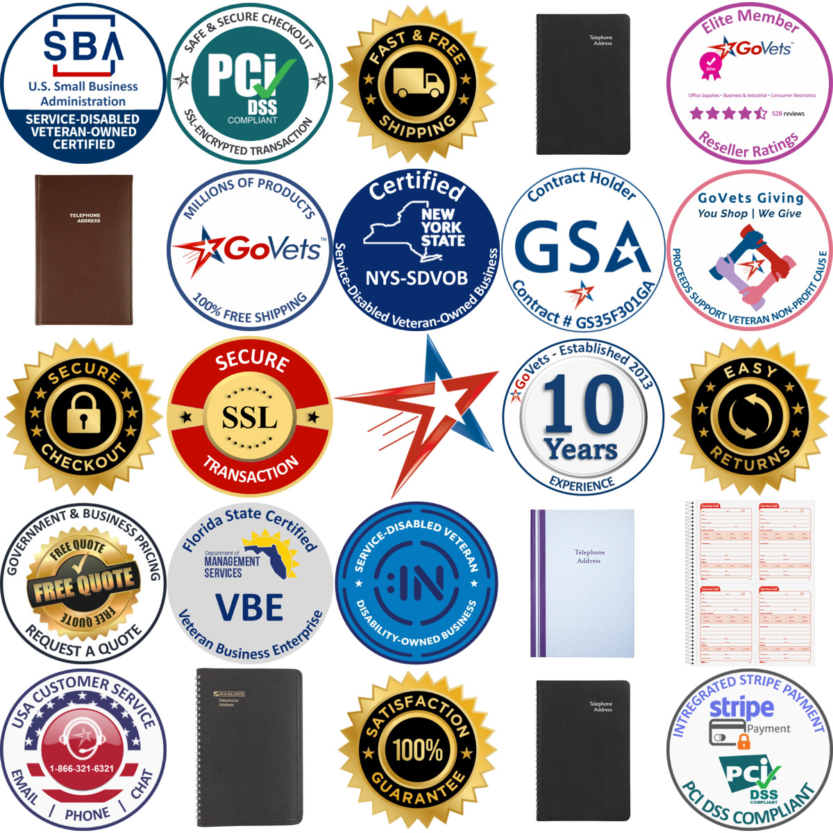 Millions of Products A selection of Telephone and Address Books products on GoVets