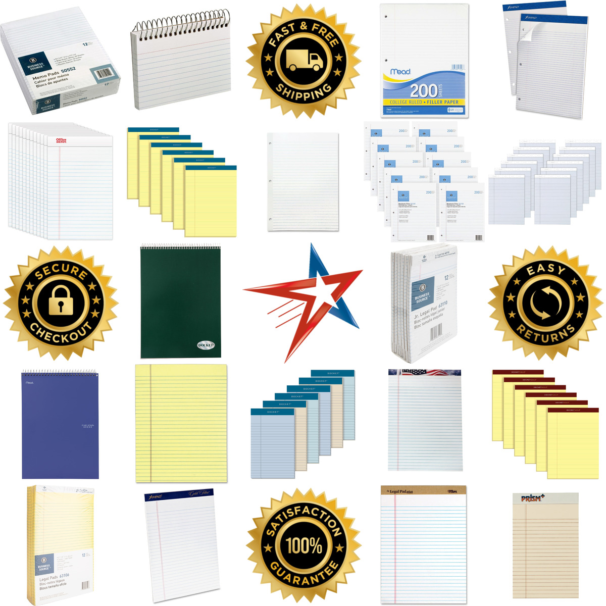 Millions of Products A selection of Writing Pads products on GoVets