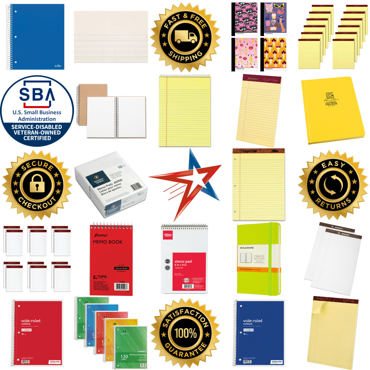 A selection of Notebooks and Pads products on GoVets