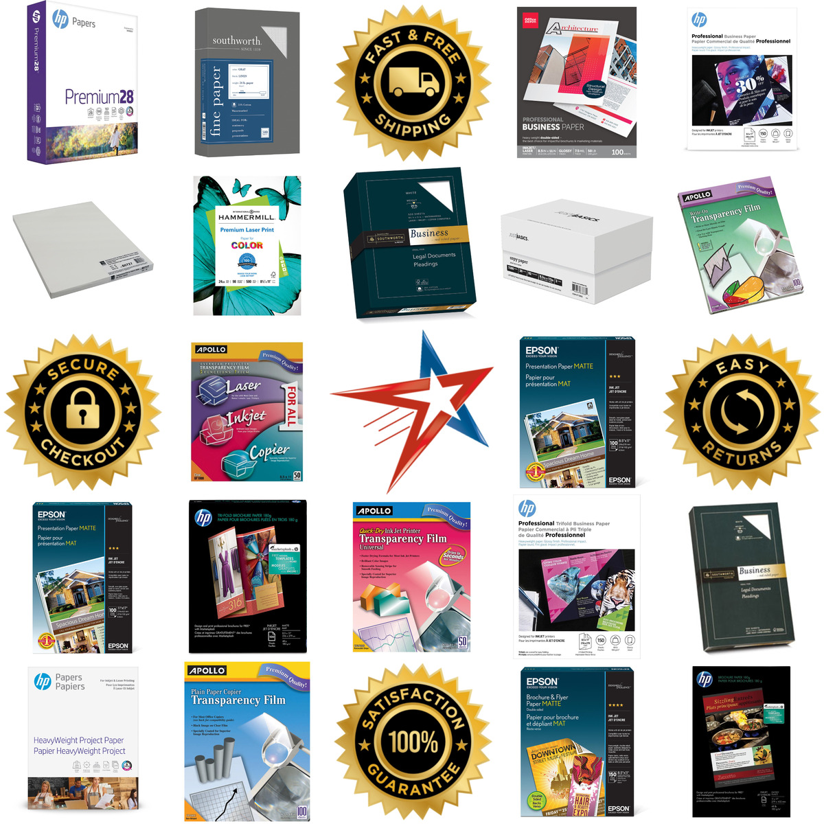 A selection of Brochure and Presentation Paper products on GoVets