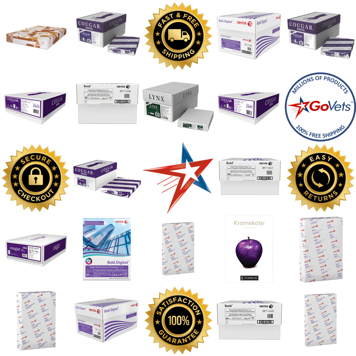 Millions of Products A selection of Commercial Printing Paper products on GoVets