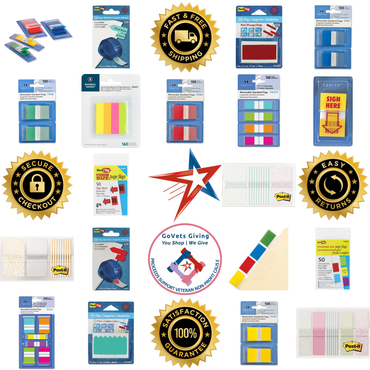 A selection of Sticky Flags products on GoVets