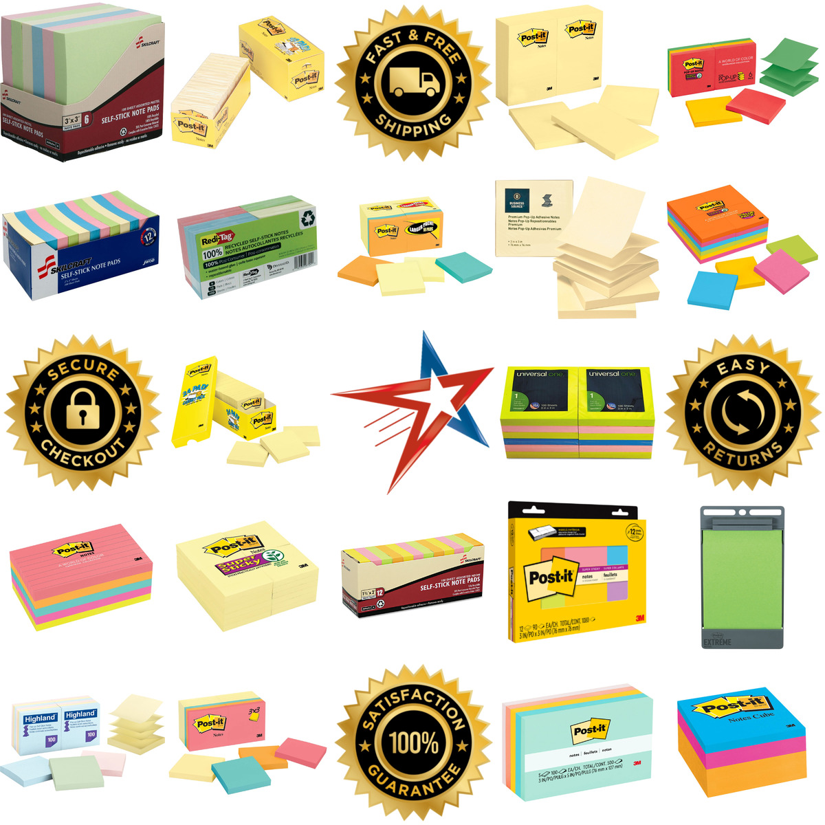 Millions of Products A selection of Sticky Notes products on GoVets