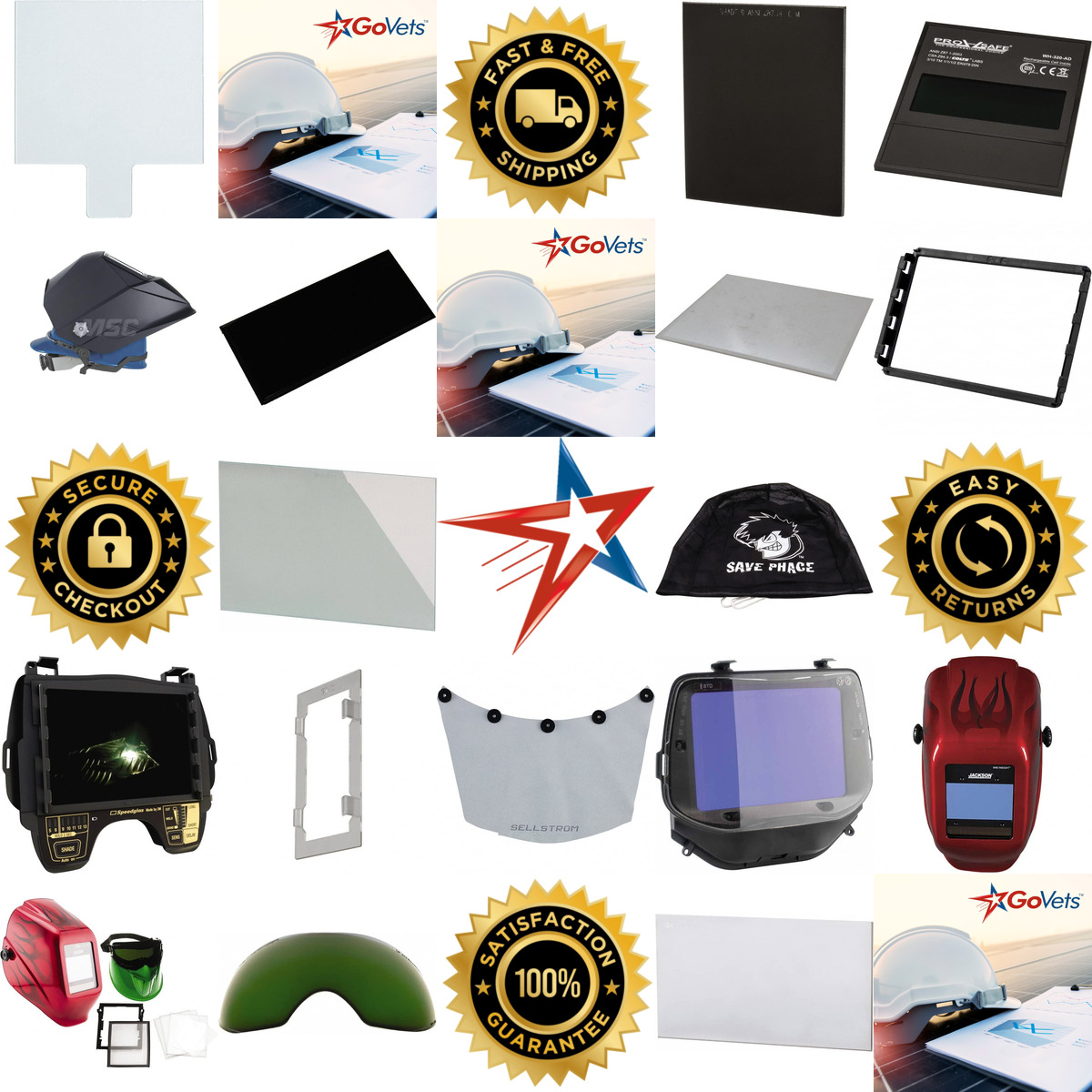 A selection of Welding Helmets and Lenses products on GoVets