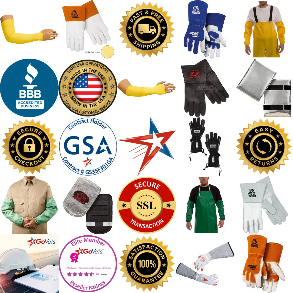 A selection of Work Clothing and Outerwear products on GoVets