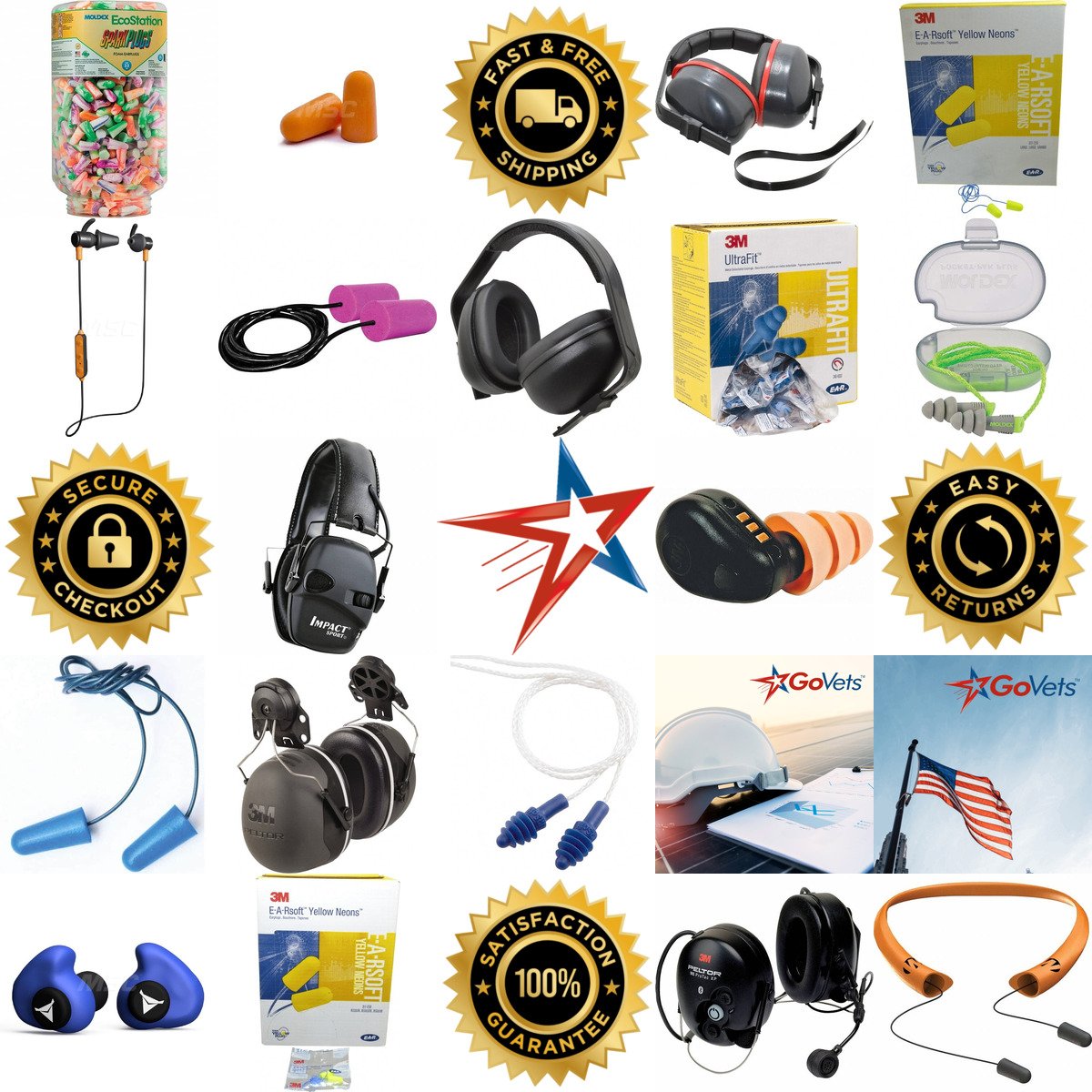 A selection of Hearing Protection products on GoVets