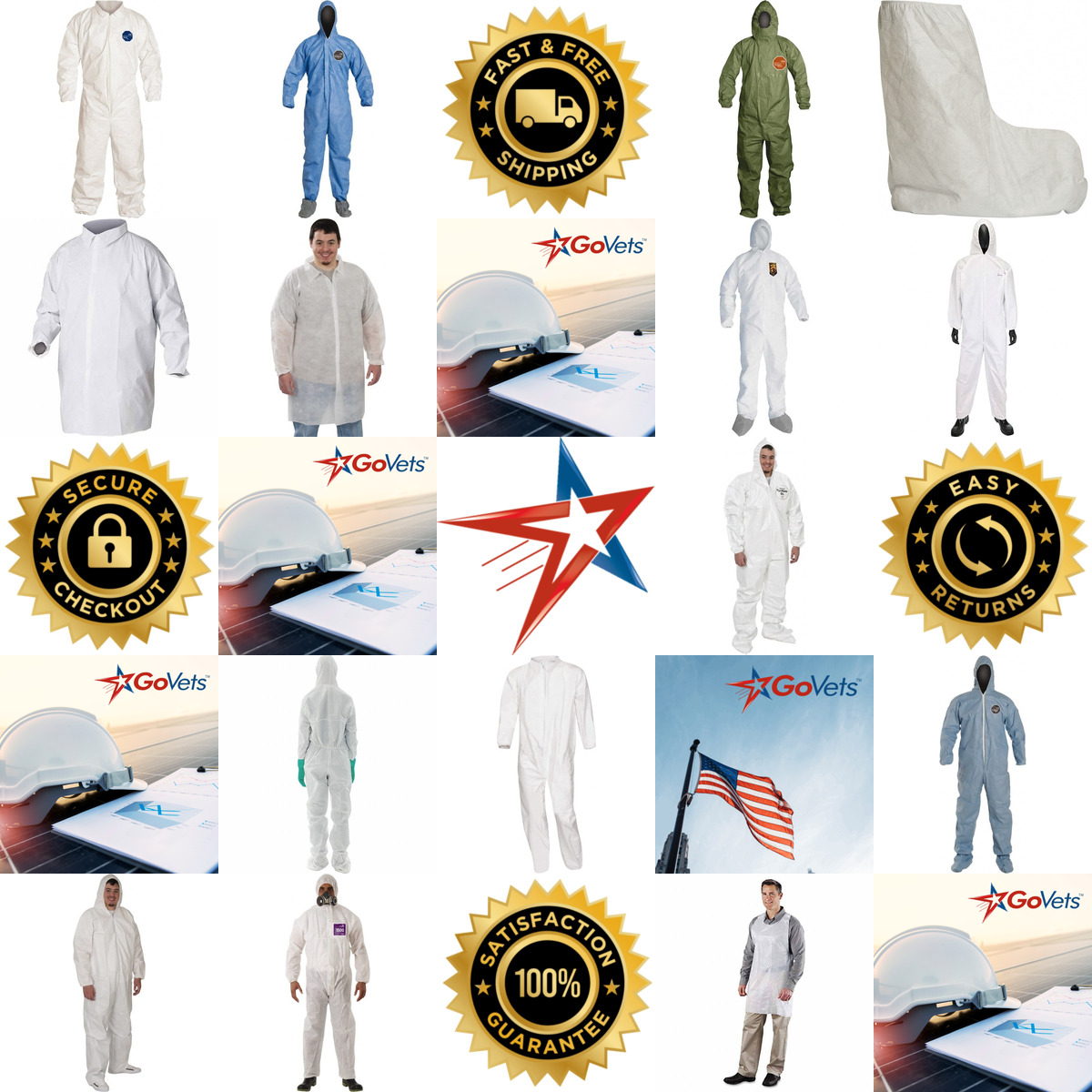 A selection of Disposable Clothing products on GoVets
