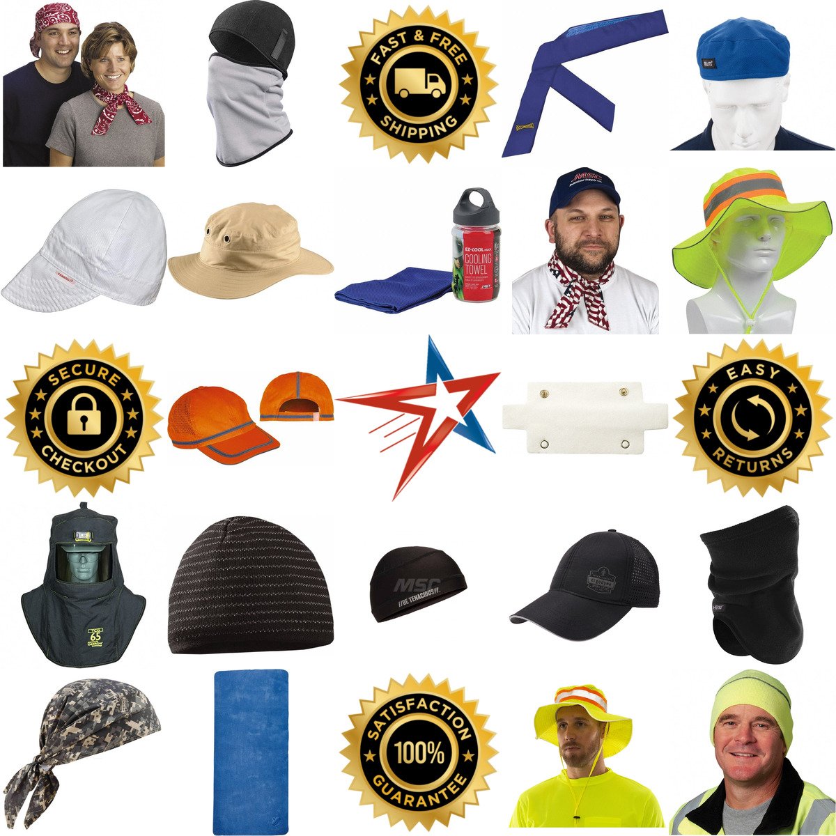 A selection of Head Protection and Hair Coverings products on GoVets