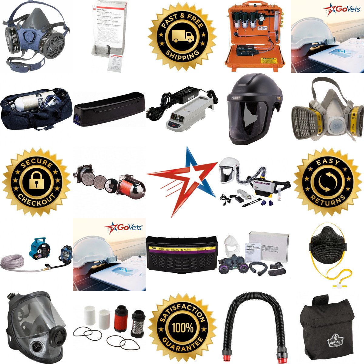 A selection of Respiratory Protection products on GoVets