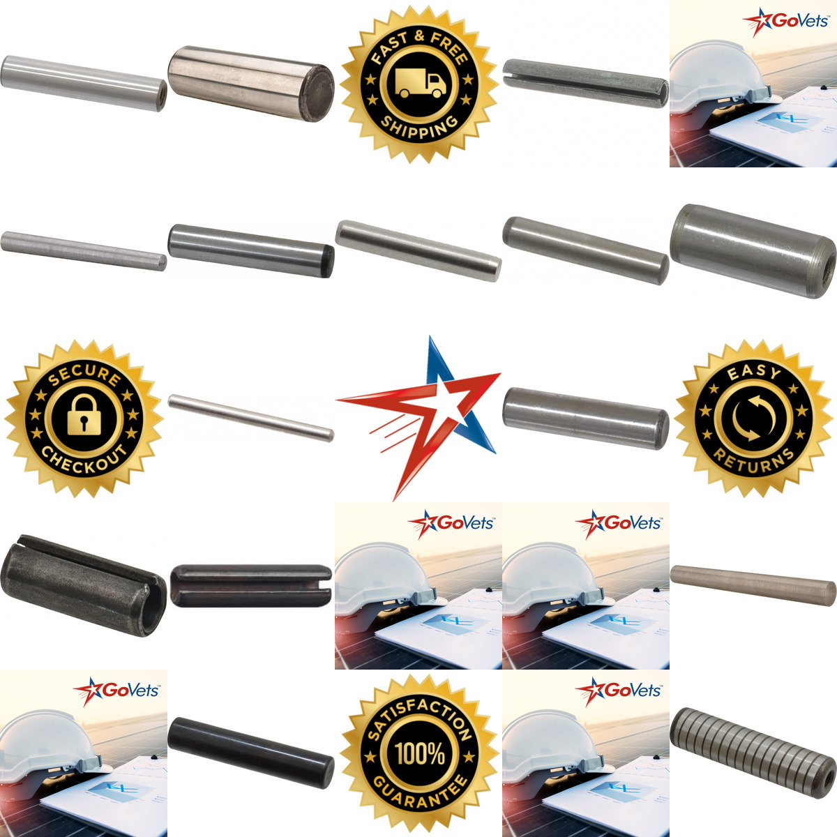 Millions of Products A selection of Dowel Spring Taper and Pilot Pins products on GoVets