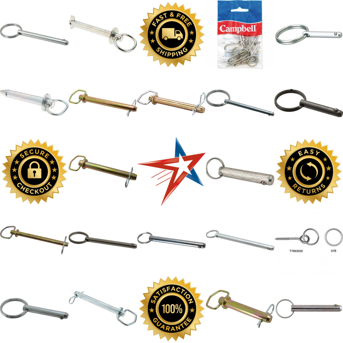 A selection of Hitch Pins products on GoVets