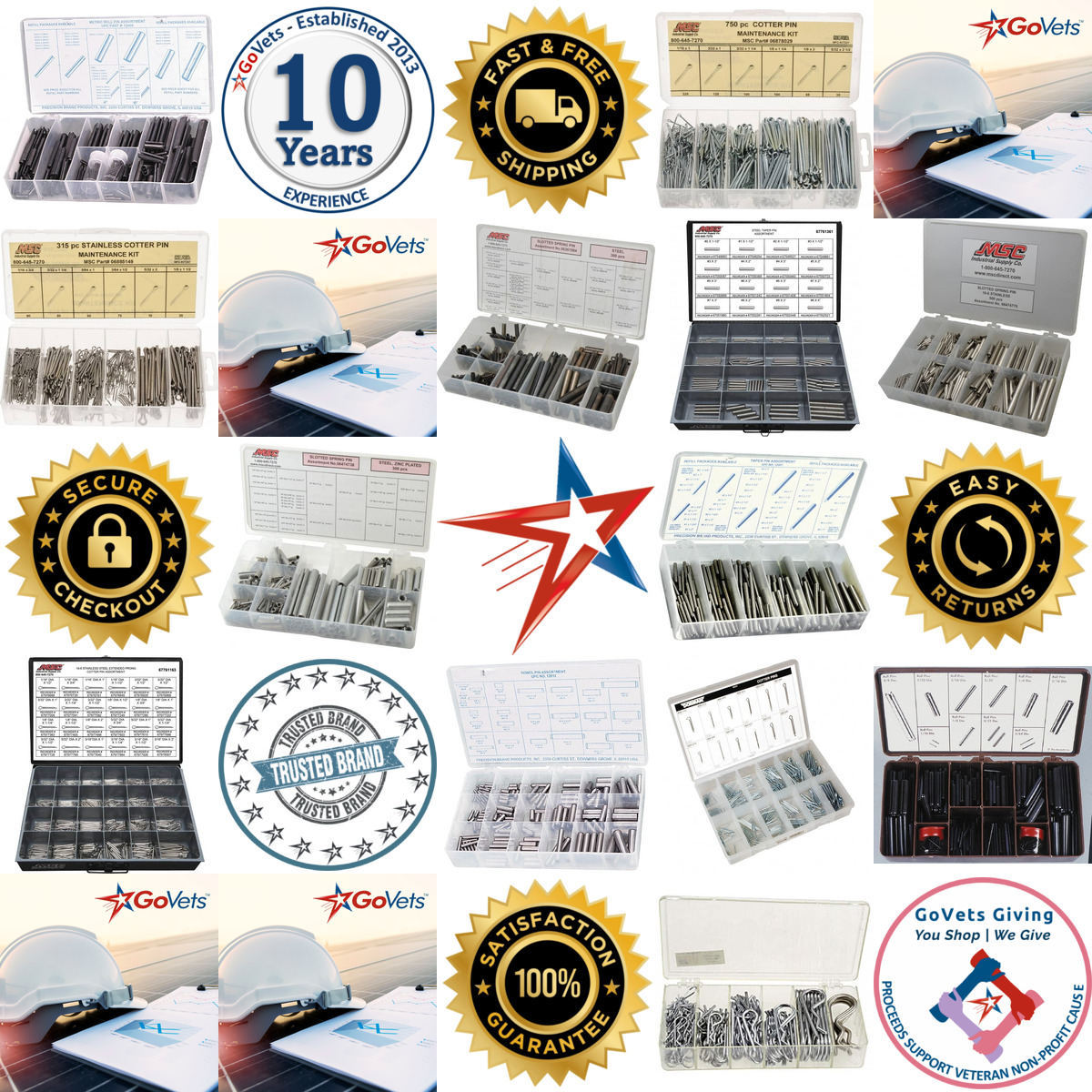 Millions of Products A selection of Pin and Clip Assortments products on GoVets