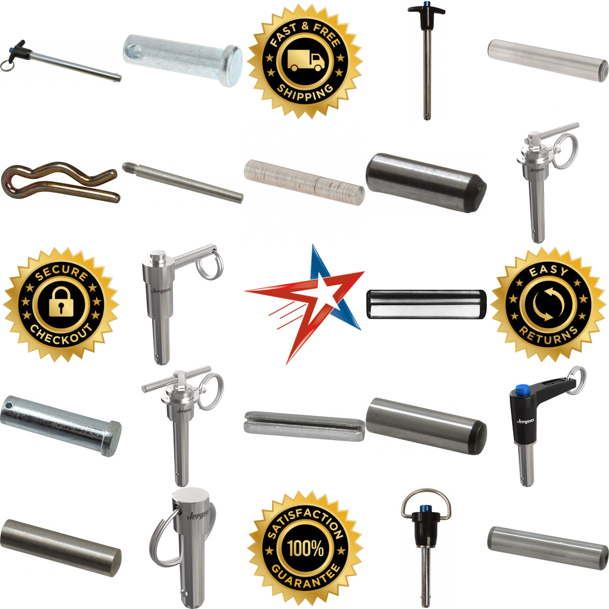 A selection of Pins and Clips products on GoVets