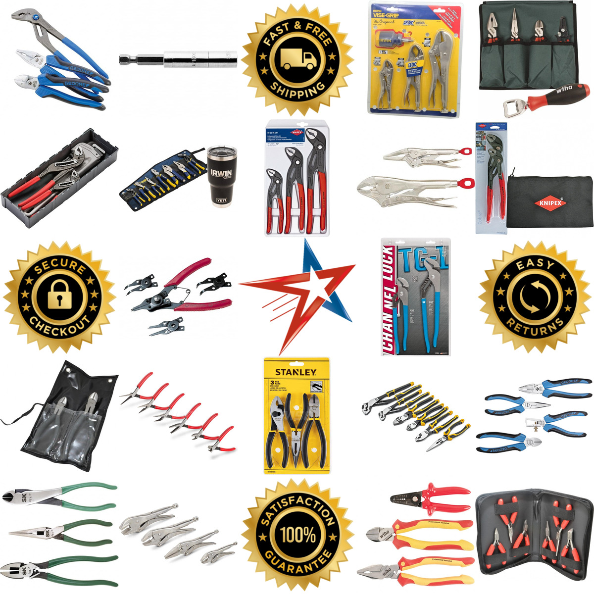 A selection of Plier Sets products on GoVets