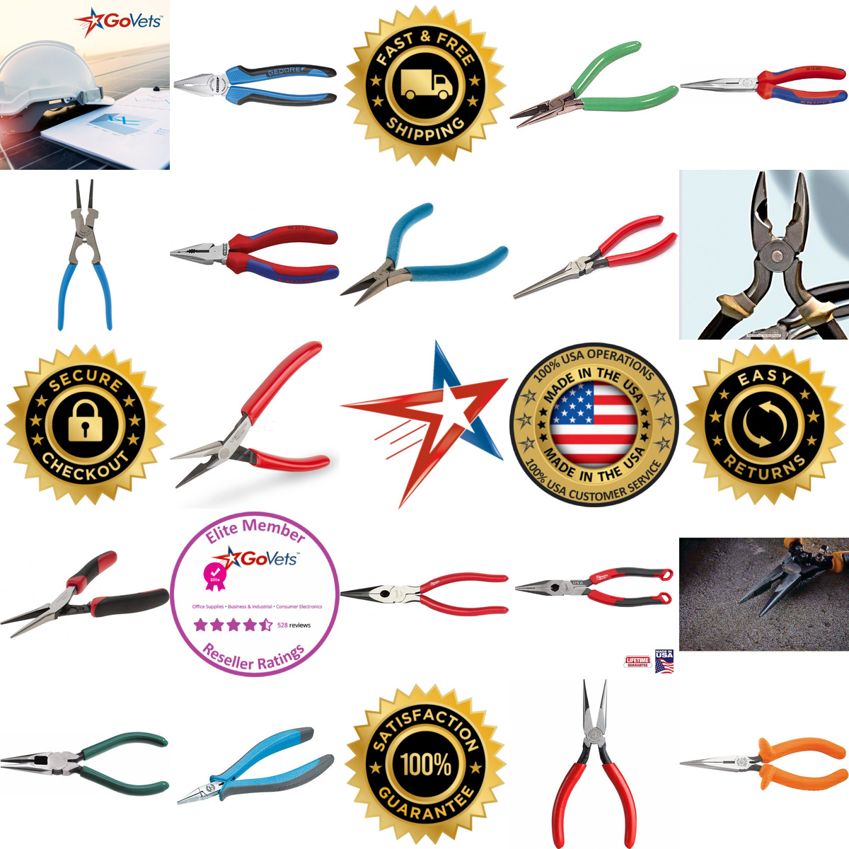 A selection of Long Nose Pliers products on GoVets
