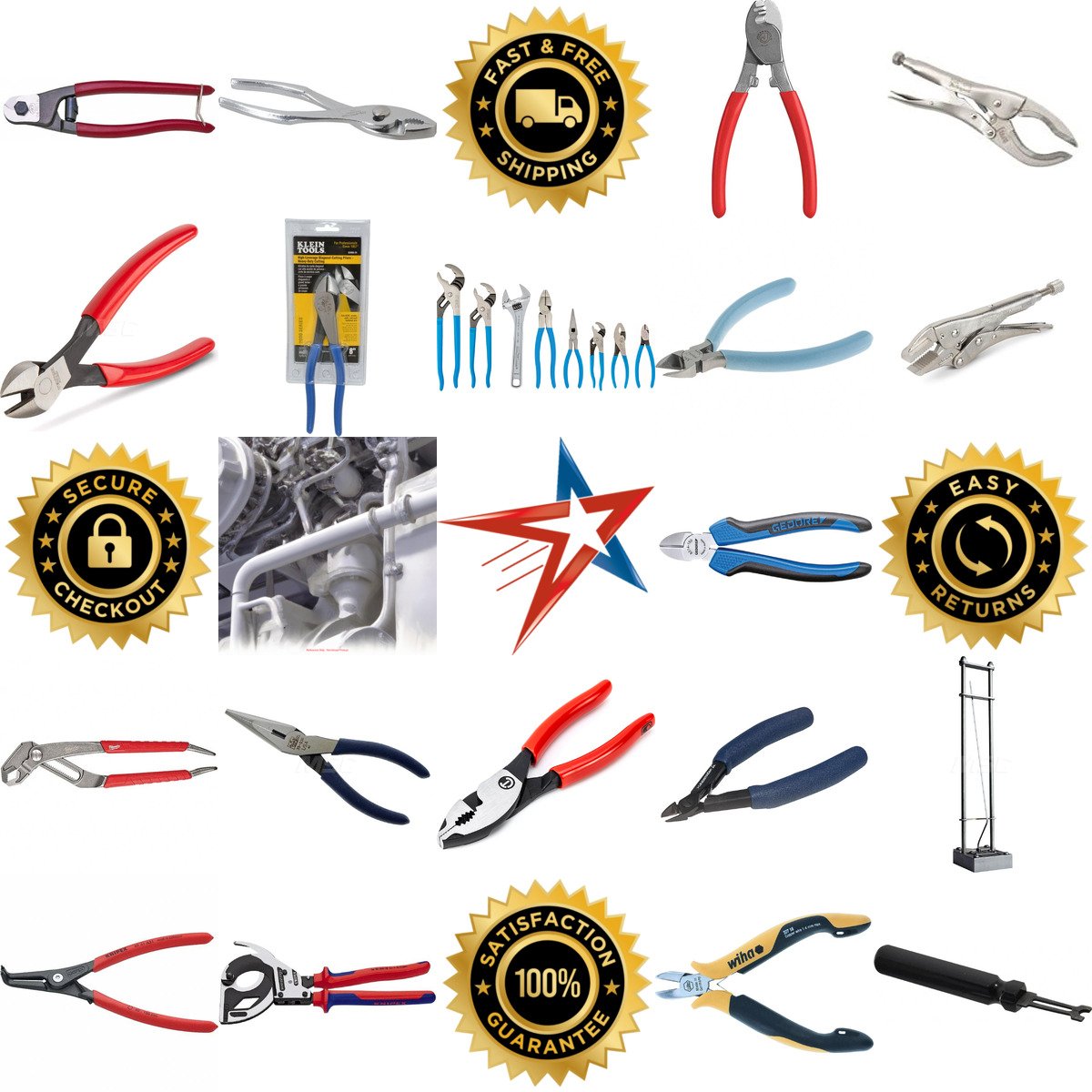 A selection of Pliers Plier Sets and Accessories products on GoVets