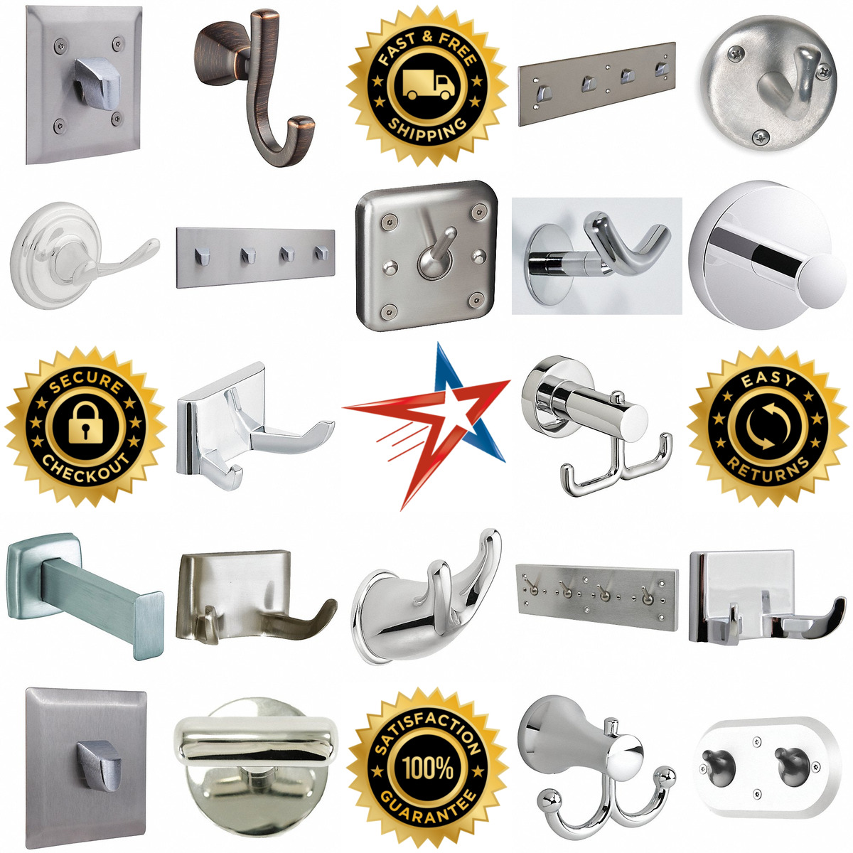 A selection of Bathroom Hooks products on GoVets