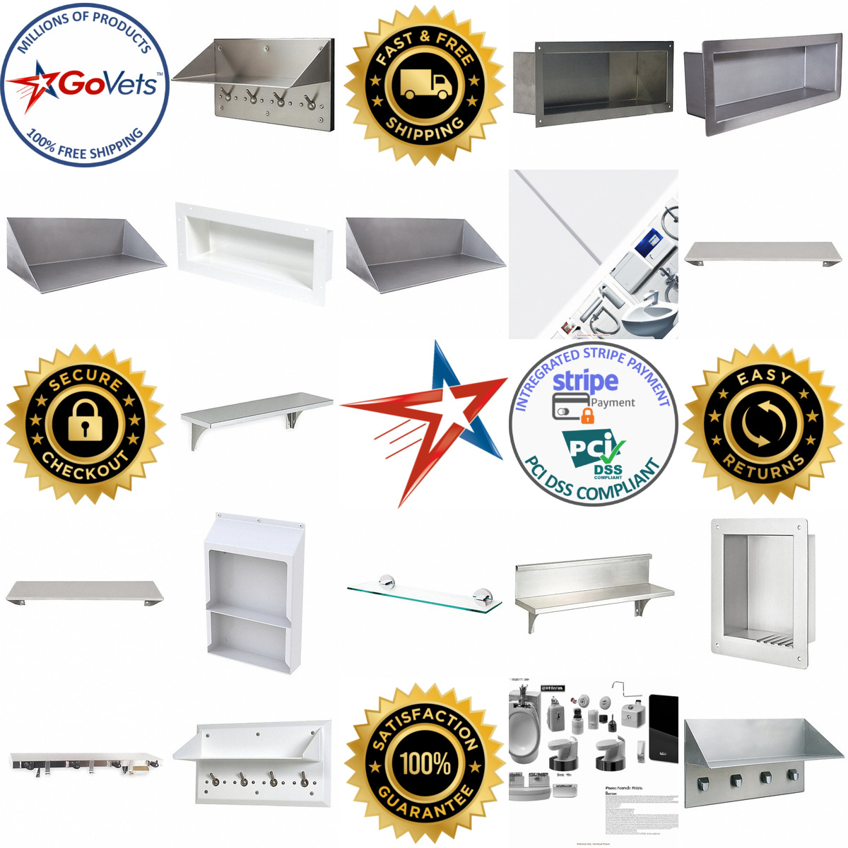 A selection of Bathroom Shelves products on GoVets