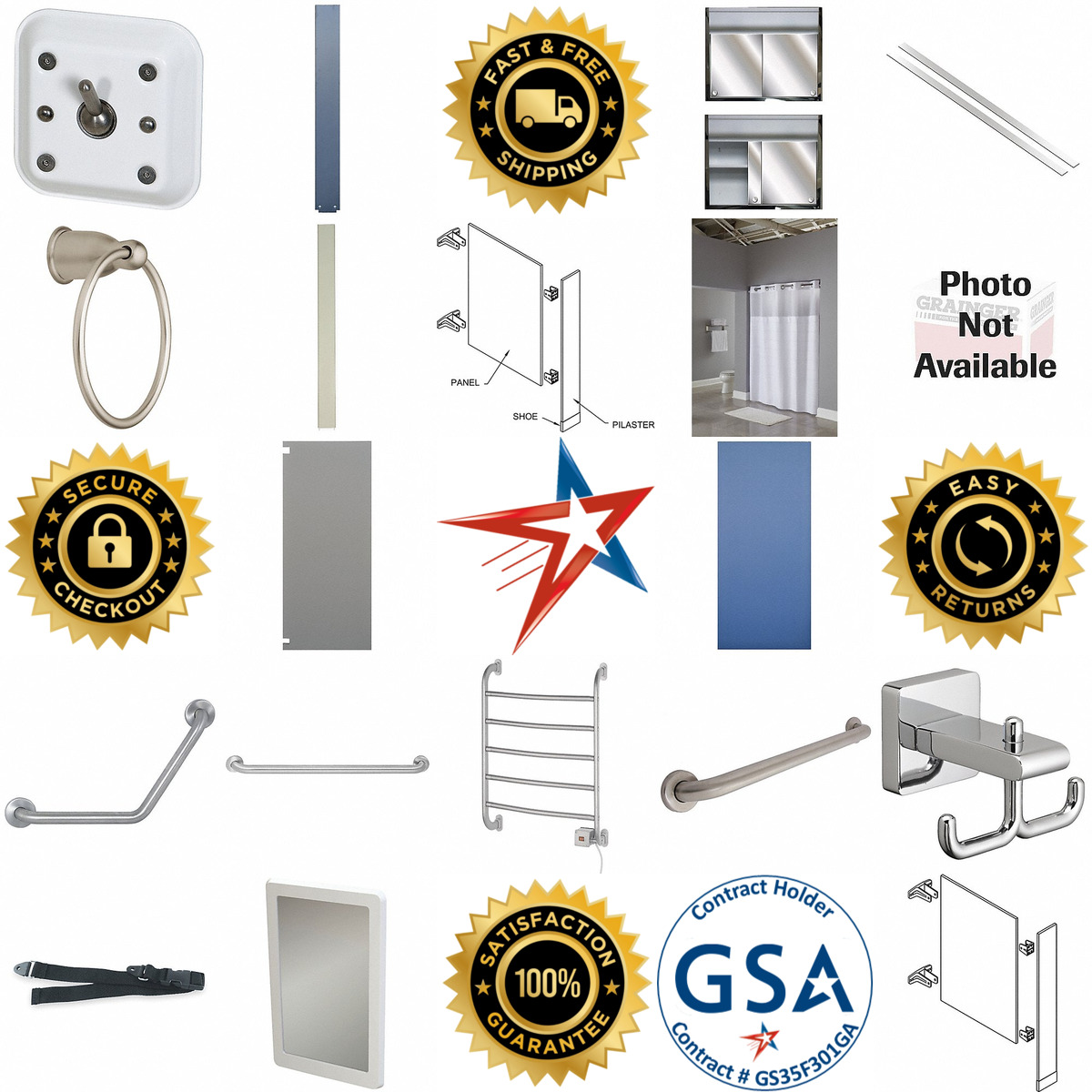 A selection of Bathroom Hardware products on GoVets