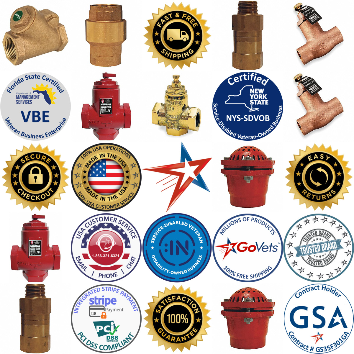 A selection of Flow Control Check Valves products on GoVets