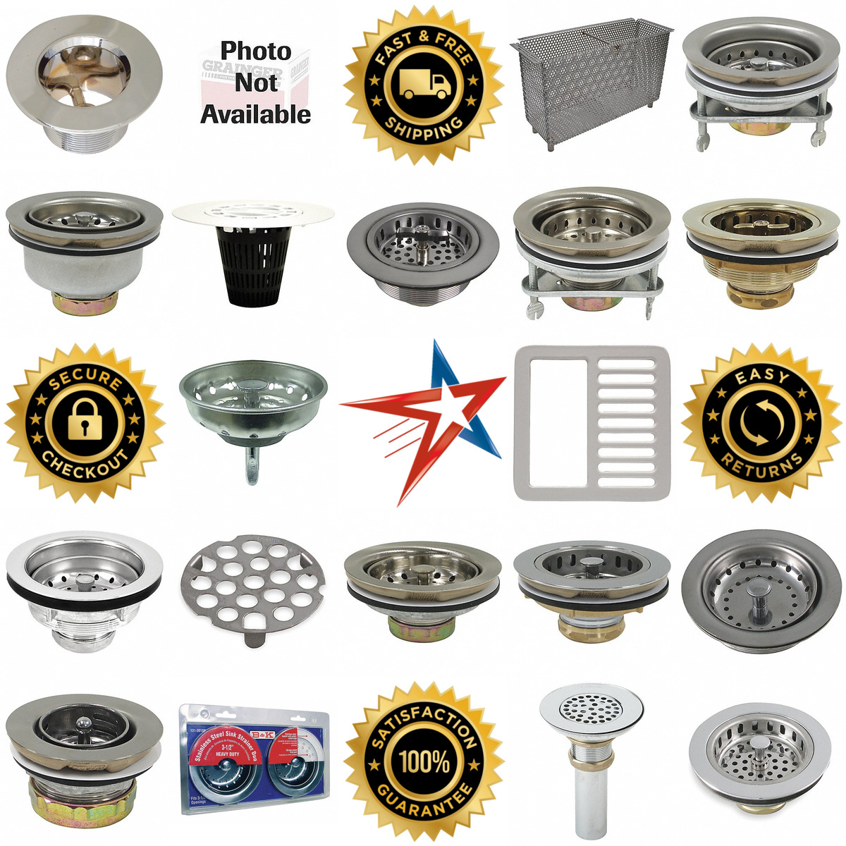 A selection of Drain Strainers products on GoVets