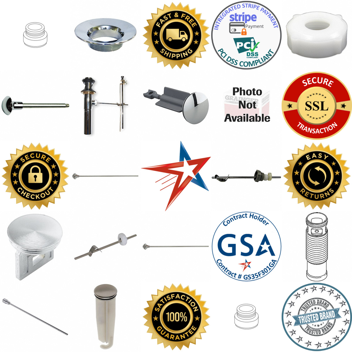 A selection of Sink Drain Components products on GoVets