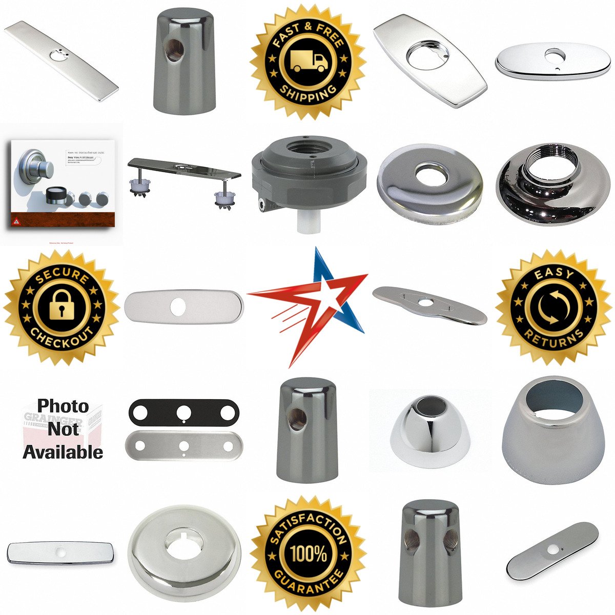A selection of Faucet Escutcheons and Cover Plates products on GoVets