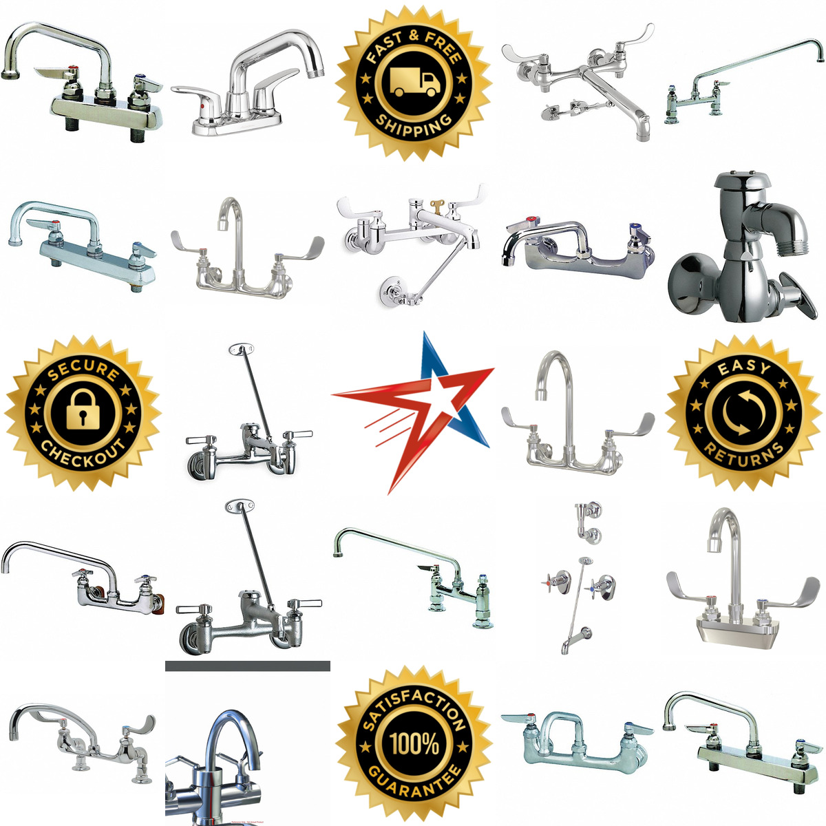 A selection of Utility Sink Faucets products on GoVets