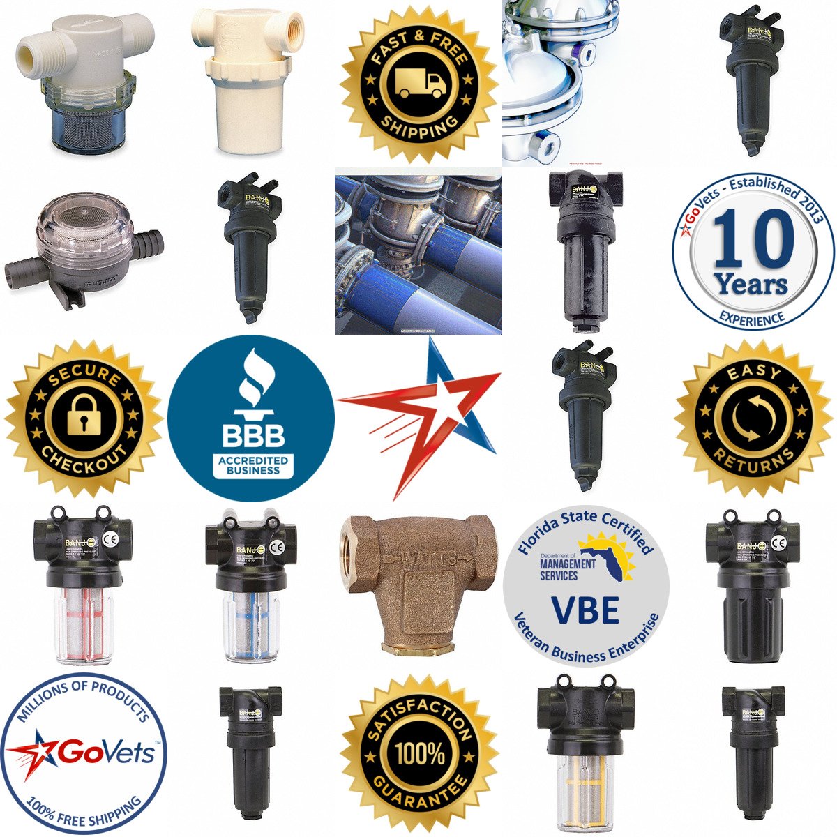 A selection of Inline Strainers products on GoVets