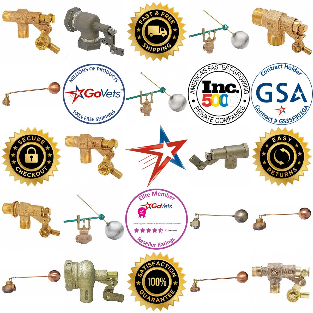 A selection of Float Valves products on GoVets