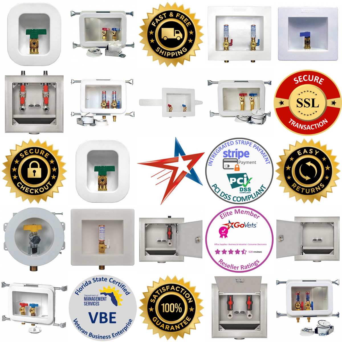 A selection of Supply Valve Outlet Boxes products on GoVets